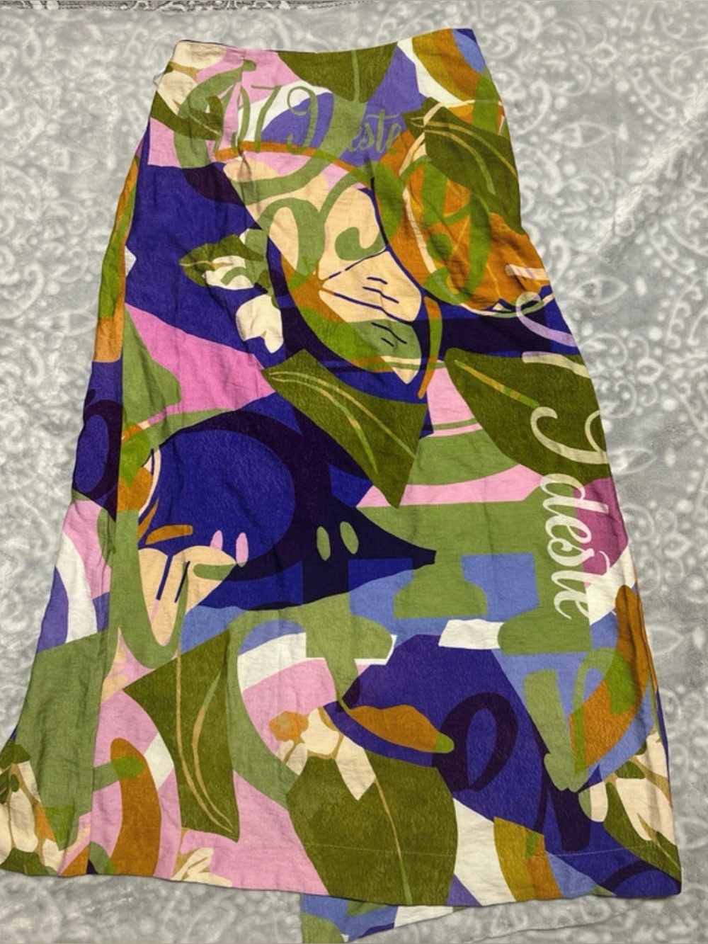 Topshop Multicolor Abstract Print A-Line Women’s Skirt